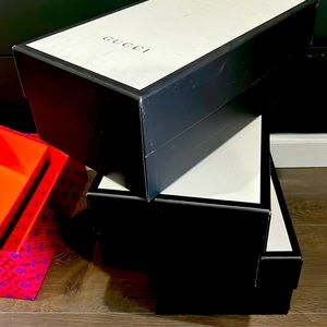 Gucci Shoe Boxes with Dust Bags